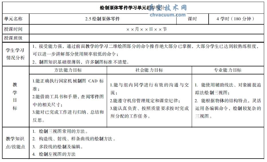 AutoCAD課程教學(xué)設計與探索——基于工作過(guò)程系統化